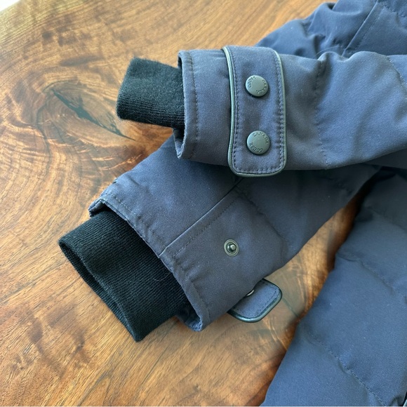 Women’s Canada Goose Parka Small Navy Lorette Heritage Parka w/ fur hood trim - Picture 10 of 11